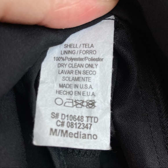 Mystic fit and flare black dress backless skater mini - Sz M - Picture 8 of 11